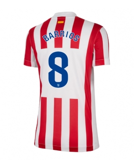 Billige Fotballdrakt Atletico Madrid Pablo Barrios #8 Replika Hjemmedrakt Dame 2025-26 Kortermet Billige Fotballdrakt Atletico Madrid Pablo Barrios #8 Replika Hjemmedrakt Dame 2025-26 Kortermet